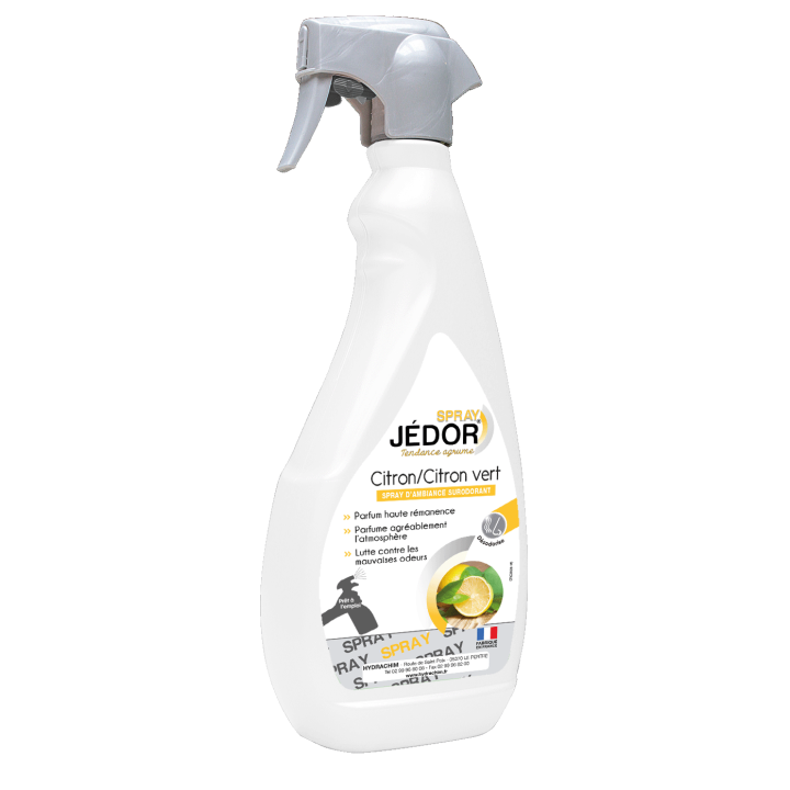 JEDOR- Spray désodorisant Citron/Citron  vert 500ml