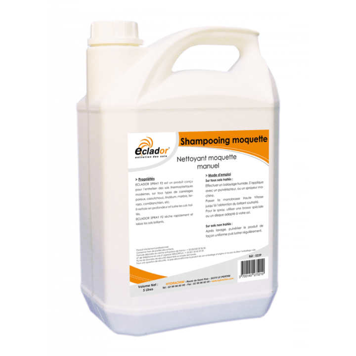 ECLADOR- Shampooing moquette 5L