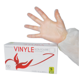 Gant vinyle non-poudré