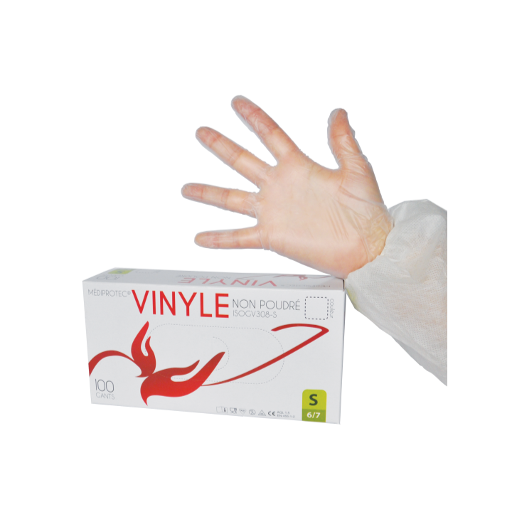 Gant vinyle non-poudré