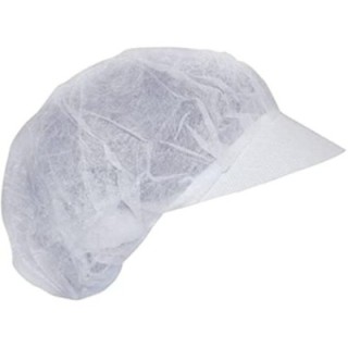 Charlotte blanche en PP avec visière | Protections professionnel haute performance