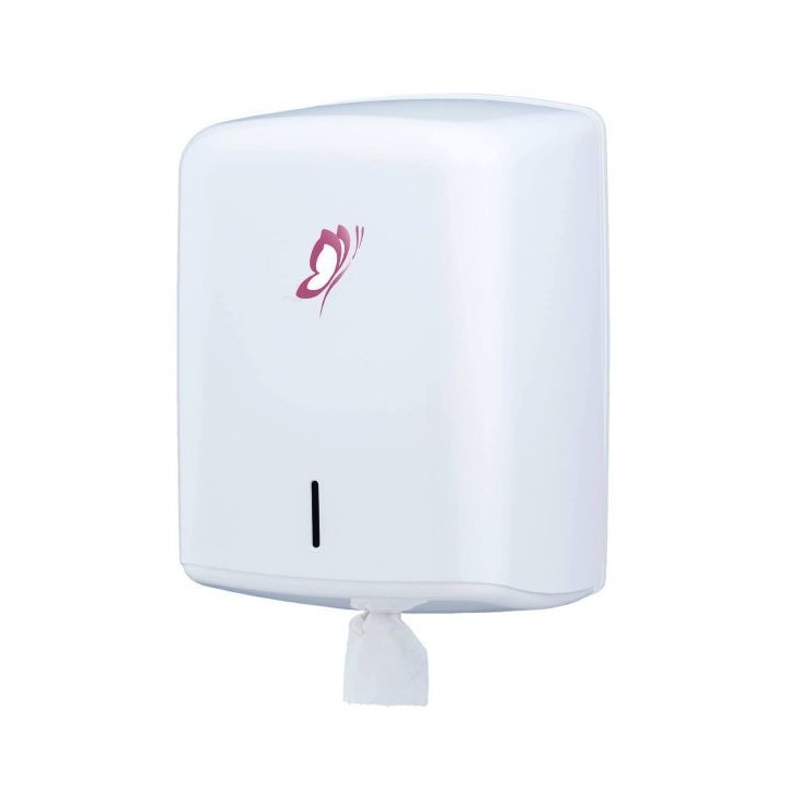 Distributeur bobine dévidage central | Essuie-mains professionnel haute performance