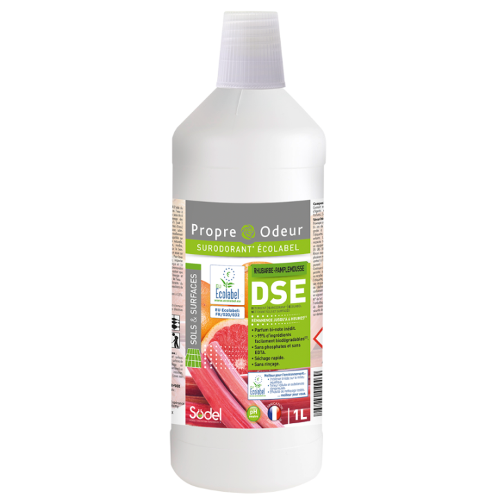 DSE Rhubarbe pamplemousse 1L | Nettoyant sol professionnel haute performance