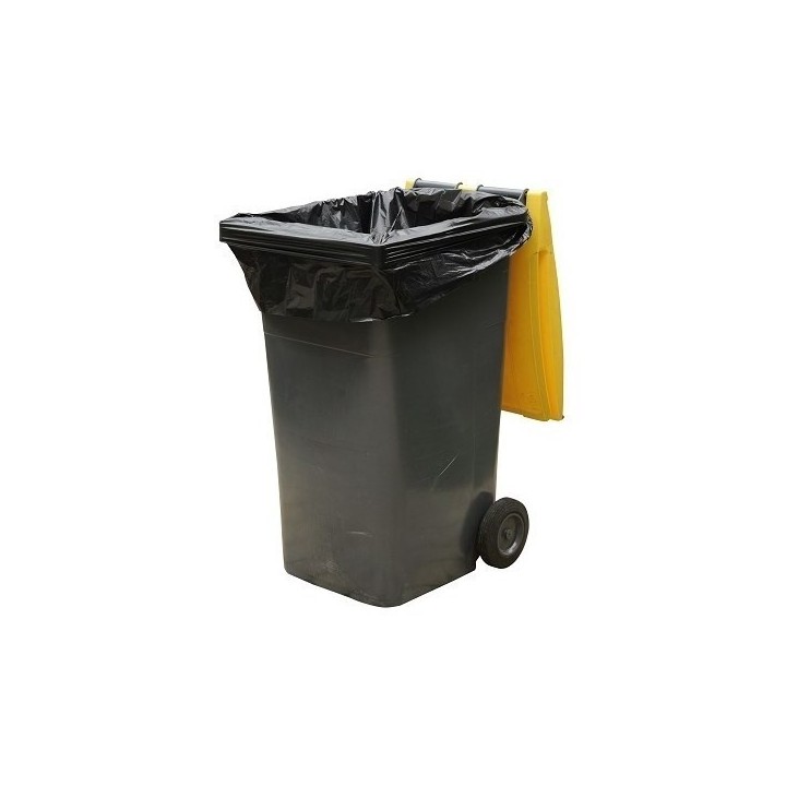 Housse conteneur 240L NOIR (100) | Sacs déchets professionnel haute performance