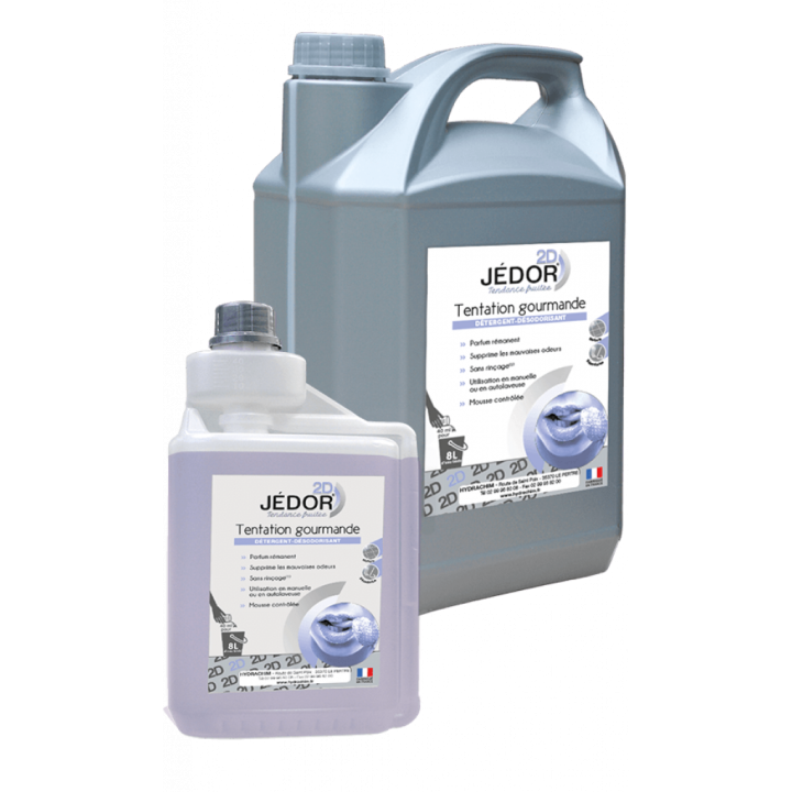 JEDOR 2D Tentation Gourmande 1L | Nettoyant sol professionnel haute performance