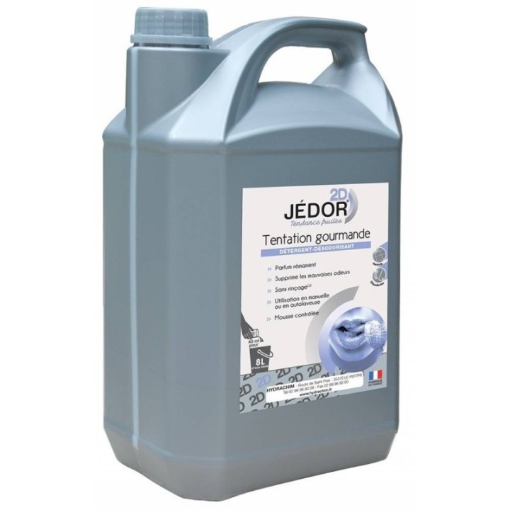 JEDOR 2D Tentation Gourmande 5L | Nettoyant sol professionnel haute performance