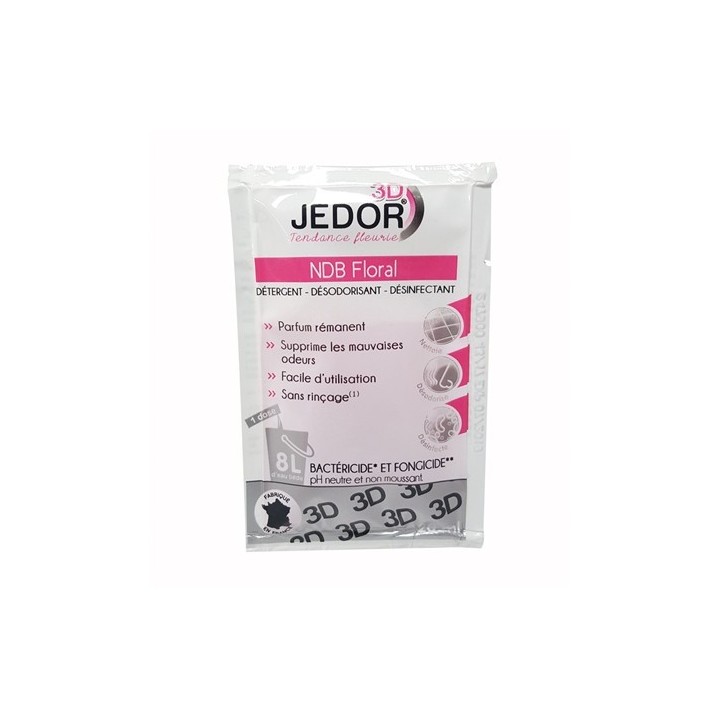 JEDOR Dosette Floral 20ml | Nettoyant sol professionnel haute performance