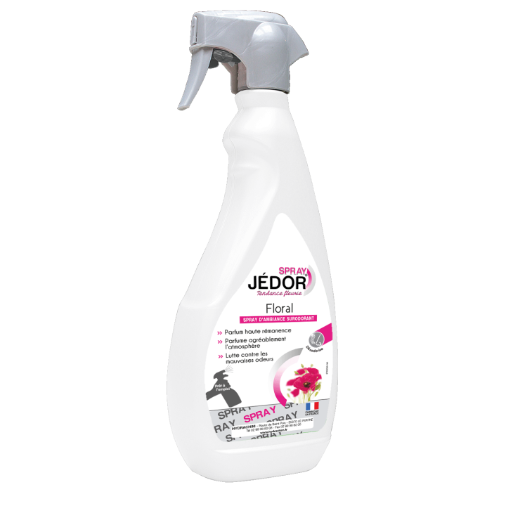 JEDOR- Spray désodorisant floral 500ml | Détergent neutre désodorisant professionnel haute performance