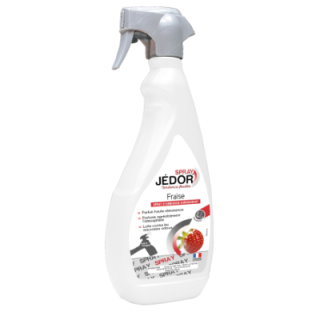 JEDOR- Spray désodorisant Fraise 500ml | Détergent neutre désodorisant professionnel haute performance