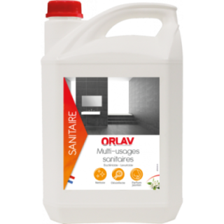 ORLAV- Multiusages sanitaires fleurs blanches jasmin 5L | Détartrants professionnel haute performance