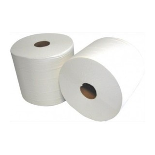Bobine blanche industriel | Essuie-mains professionnel haute performance